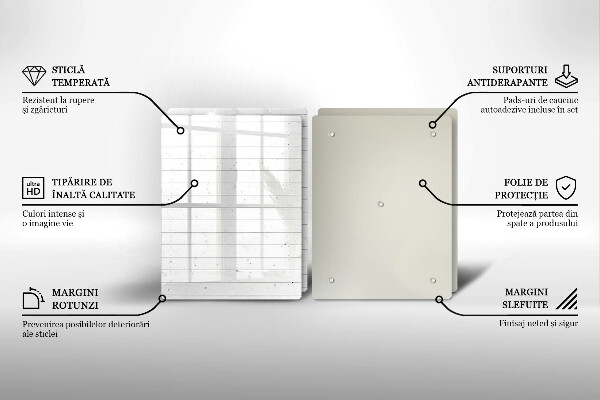 Skärbräda glas Moderna ljusskivor