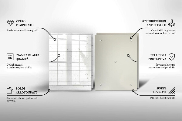Skärbräda glas Moderna ljusskivor