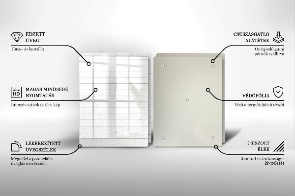 Skärbräda glas Moderna ljusskivor