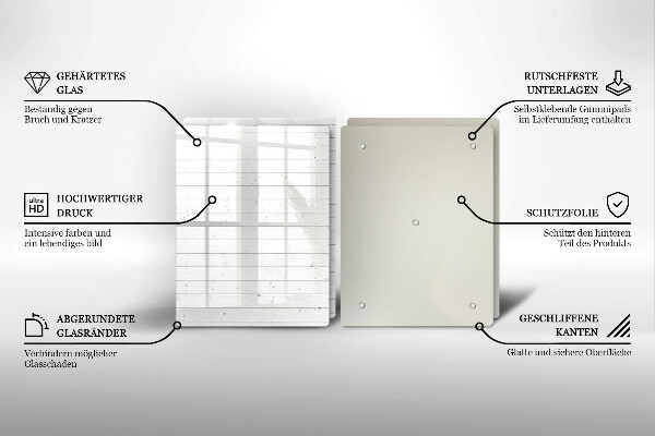 Skärbräda glas Moderna ljusskivor