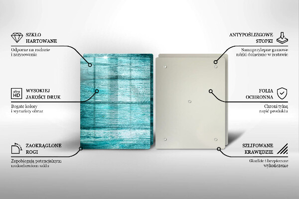 Skärbräda glas Vintage träskivor