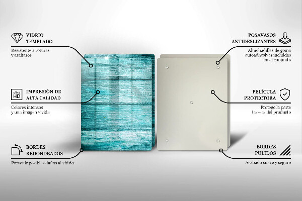 Skärbräda glas Vintage träskivor