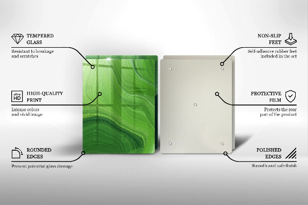 Skärbräda glas Abstrakt konsistens