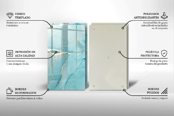 Skärbräda glas Abstrakt sten