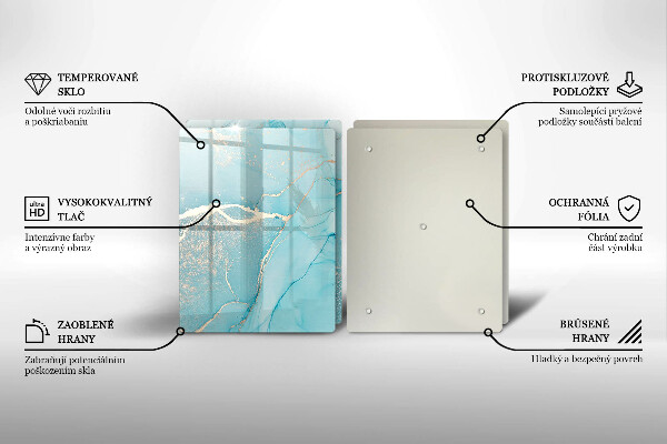 Skärbräda glas Abstrakt sten