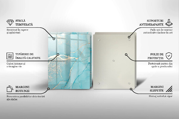 Skärbräda glas Abstrakt sten