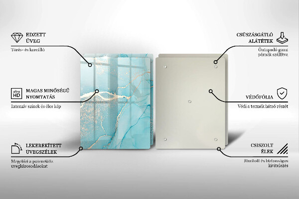 Skärbräda glas Abstrakt sten