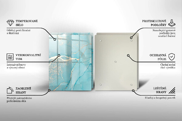 Skärbräda glas Abstrakt sten