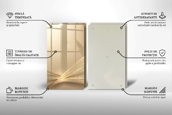 Skärbräda glas Modern abstraktion