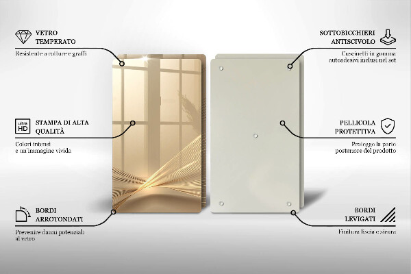 Skärbräda glas Modern abstraktion