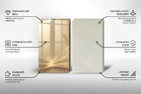 Skärbräda glas Modern abstraktion