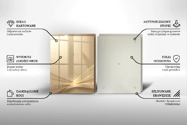 Skärbräda glas Modern abstraktion