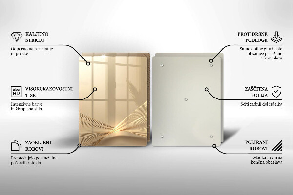 Skärbräda glas Modern abstraktion