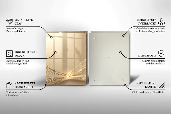 Skärbräda glas Modern abstraktion