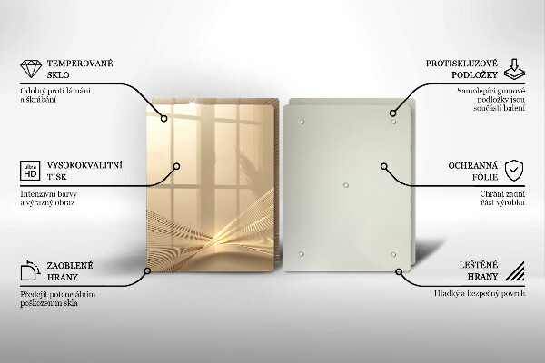 Skärbräda glas Modern abstraktion