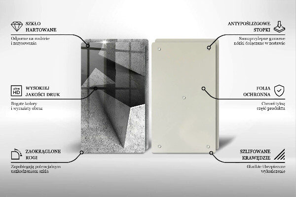 Skärbräda glas Konkret abstraktion