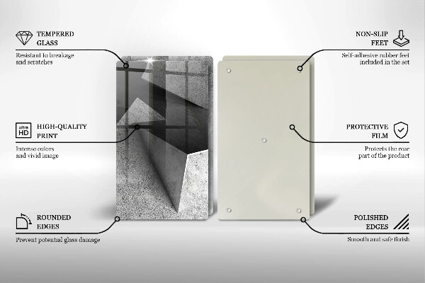 Skärbräda glas Konkret abstraktion