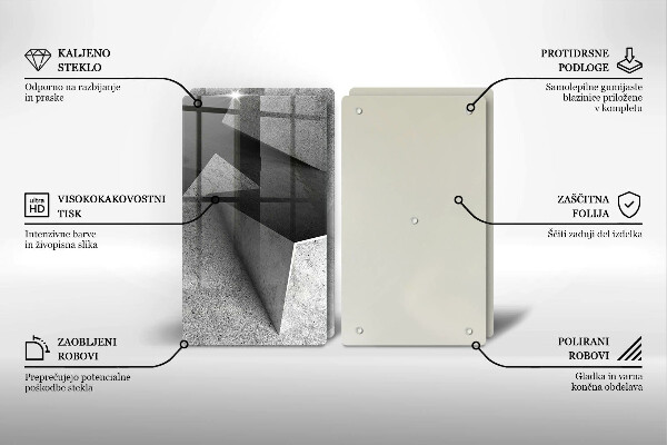 Skärbräda glas Konkret abstraktion