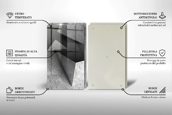 Skärbräda glas Konkret abstraktion