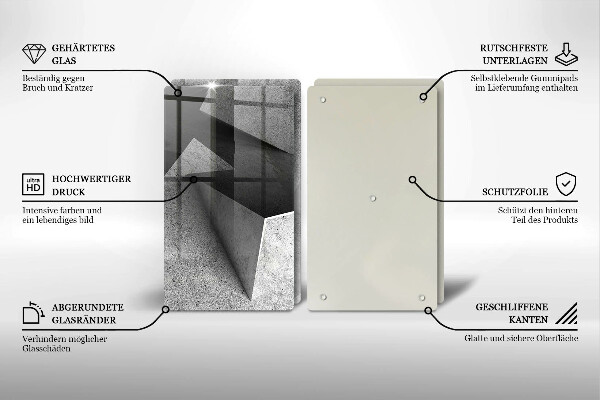Skärbräda glas Konkret abstraktion