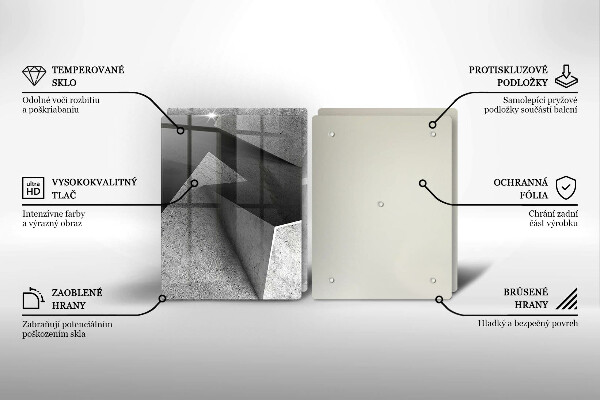 Skärbräda glas Konkret abstraktion