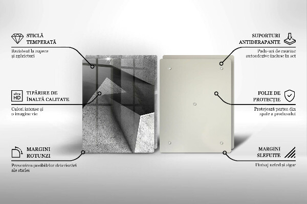 Skärbräda glas Konkret abstraktion