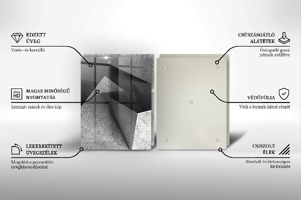 Skärbräda glas Konkret abstraktion