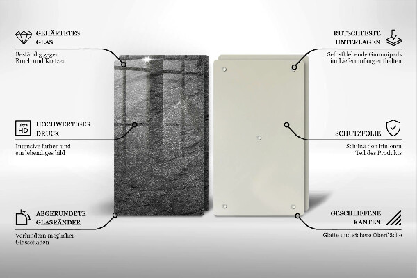 Skärbräda glas Sten textur