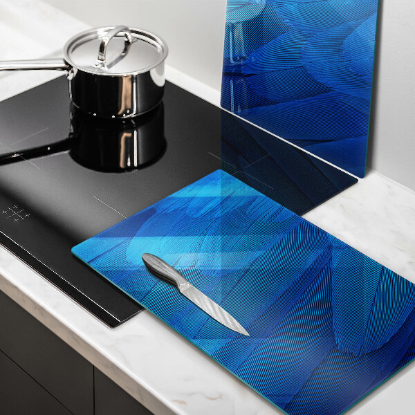 Skärbräda glas Fågelfjädrar