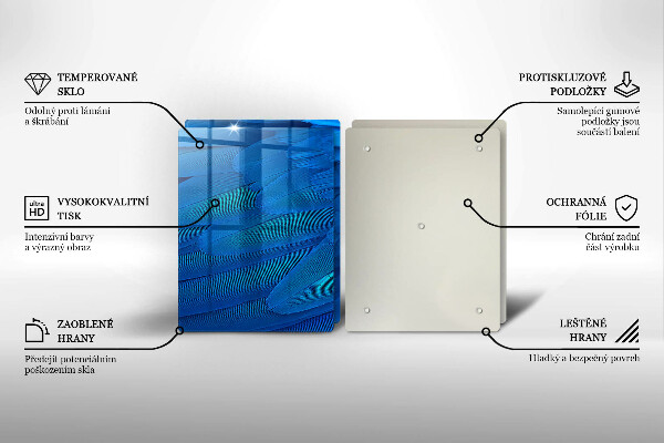 Skärbräda glas Fågelfjädrar