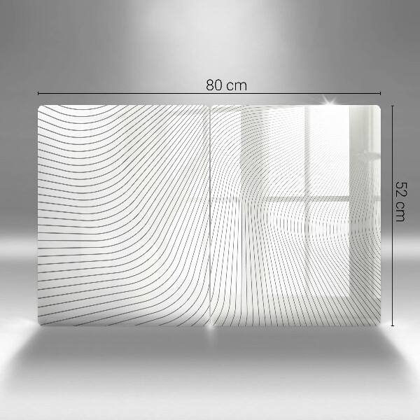 Skärbräda glas Modernt linjemönster