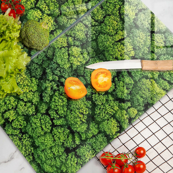 Skärbräda glas Naturen planterar mossa