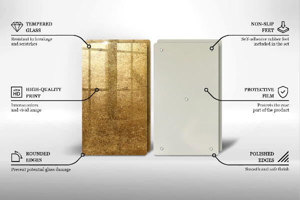 Skärbräda glas Guld textur bakgrund