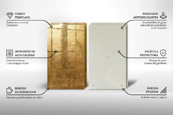 Skärbräda glas Guld textur bakgrund