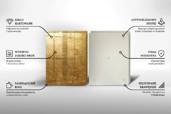 Skärbräda glas Guld textur bakgrund