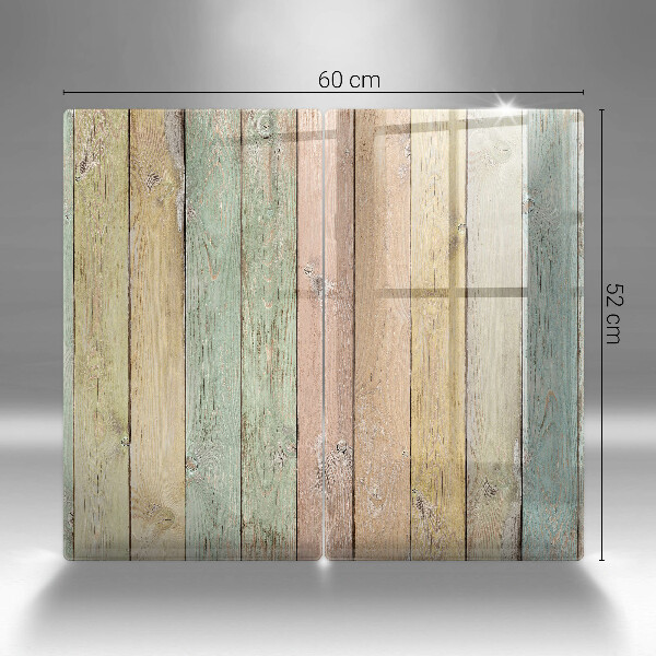 Skärbräda glas Färgglada vintagebrädor