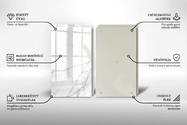 Skärbräda glas Bakgrund marmor sten
