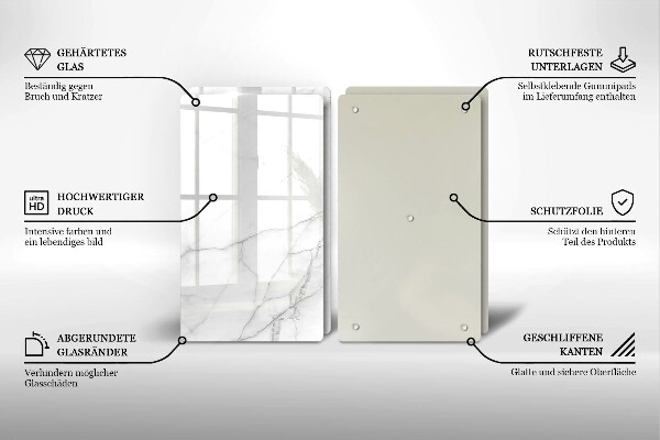 Skärbräda glas Bakgrund marmor sten