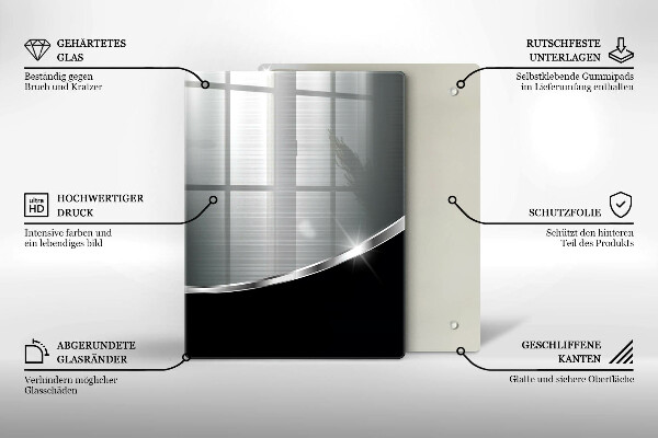 Glasskärbräda Blå färg