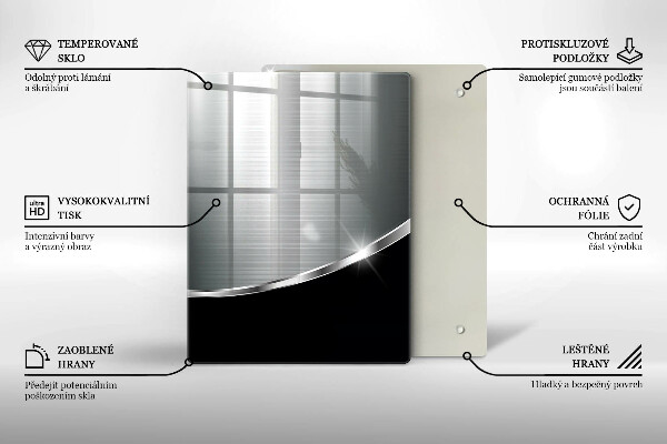 Glasskärbräda Blå färg