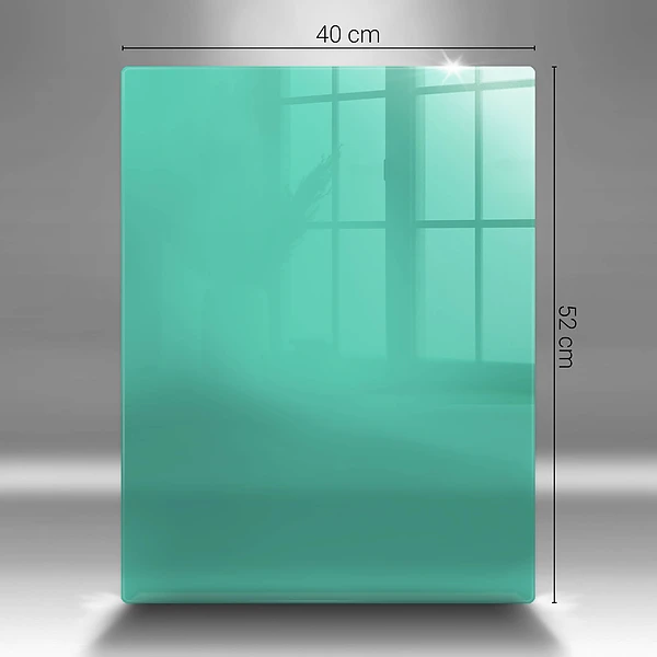 Grön skärbräda i glas