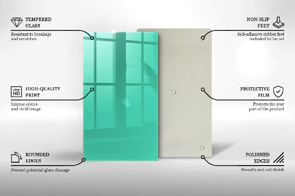 Glasskärbräda Grön färg