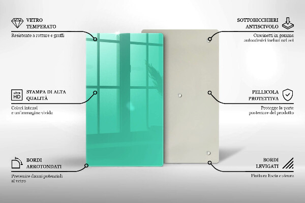 Glasskärbräda Grön färg