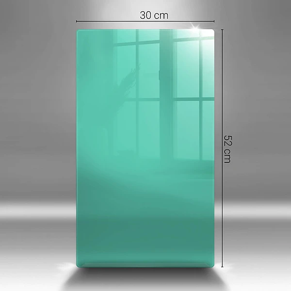 Grön skärbräda i glas