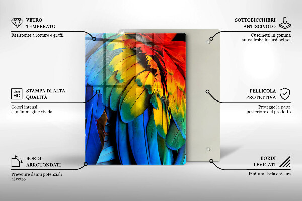 Glasskärbräda Marinblå färg