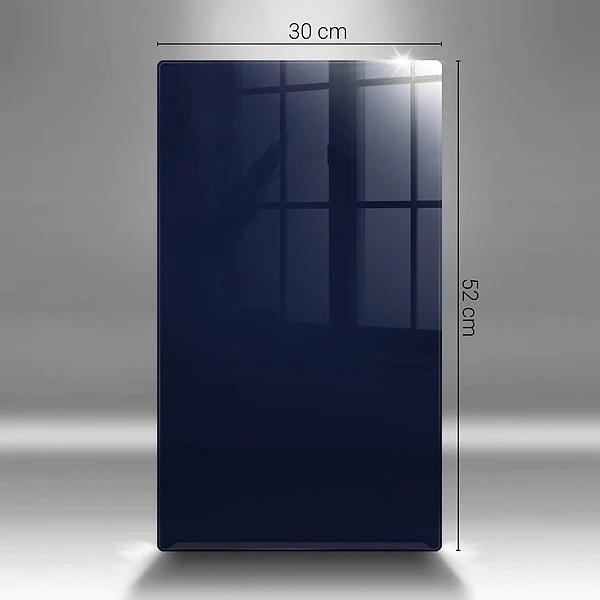Skärbräda i glas marinblå