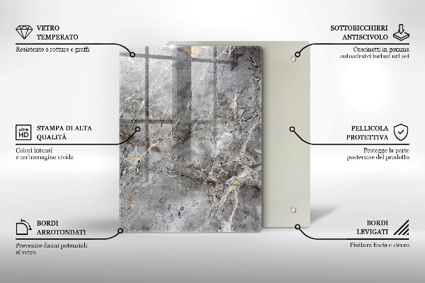 Glasskärbräda Blå färg