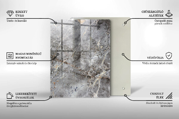 Glasskärbräda Blå färg