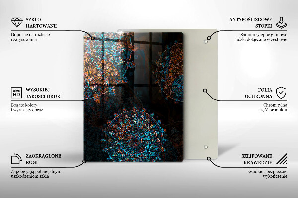 Glasskärbräda Färg svart