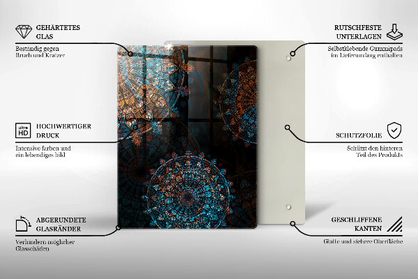 Glasskärbräda Färg svart